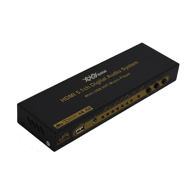 XOLORSpace Dekoder dźwięku HDMI SPDIF USB do 6xRCA PILOT IR