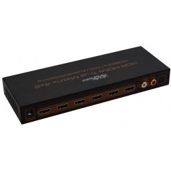 XOLORSpace HDMI Matrix 4x2 4K SPDIF 3.5mm Pilot Wyjście A i B HDR HDCP 2.2