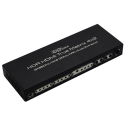 XOLORSpace HDMI Matrix 4x2 8K 60Hz 4K 120Hz SPDIF 3.5mm Pilot Wyjście A i B HDR HDMI 2.1